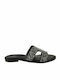 Women's Flat Sandals in Silver Color