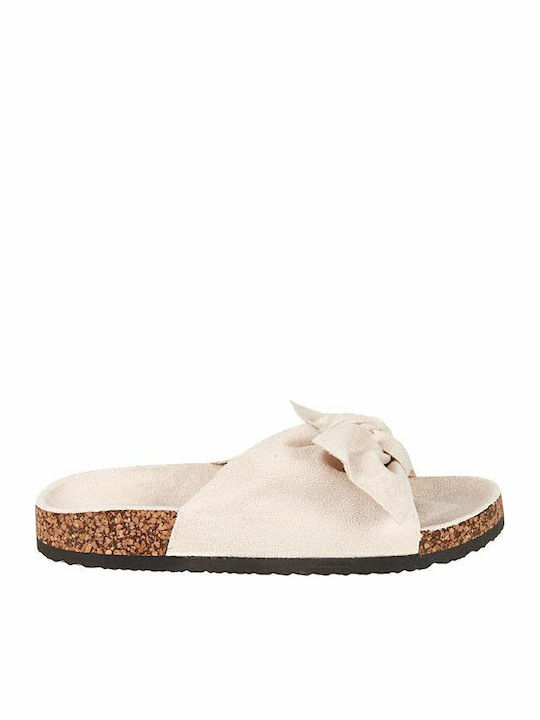 Elenross Flache Sandalen für Damen in Beige Farbe