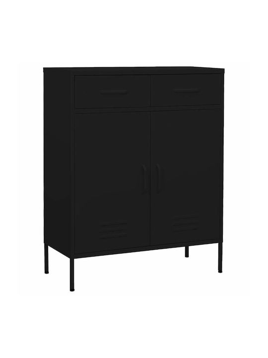 Office Storage Metal Cabinet Black Velvet-Black...