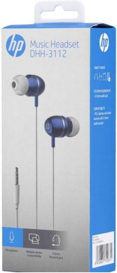 HP DHH-3112 In-ear Handsfree with 3.5mm Connector Blue