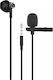 Yookie YK1180 In-Ear Freihändig Kopfhörer mit Stecker 3.5mm Schwarz