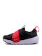 Flex Experience Flex Advance Kids Sports Shoes Running with Hoop & Loop Closure Black / Washed Teal / Siren Red