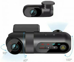 Viofo T130 Σετ Κάμερα DVR Αυτοκινήτου 1440P WiFi, GPS με Κλιπ & Κάμερα Οπισθοπορείας