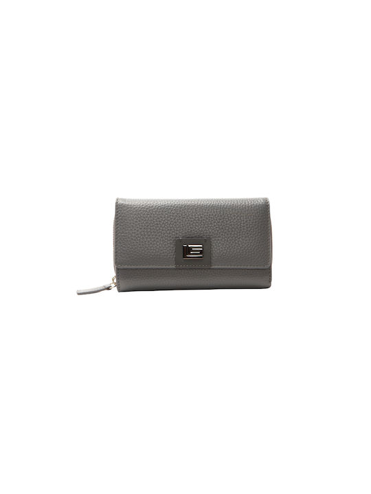 Guy Laroche Large Leather Women's Wallet with RFID Gray