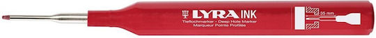 Lyra Ink Μαρκαδόρος Σχεδίου Κόκκινος 1mm