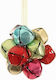 Hanging Bell Ornament Metallic Multicolour 7x7cm