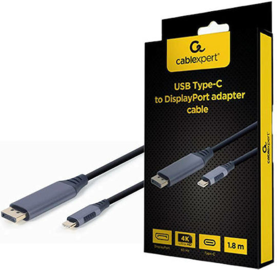 Cablexpert Video Cable USB-C Male - DisplayPort Grey 1.8m