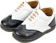 Babywalker White-Blue Baptism Leather Oxfords