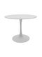 Balou Table Dining Room Wooden with Metal Frame White 100x100x75cm