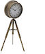 Inart Επιτραπέζιο Ρολόι Αντικέ Χρυσό 29x24x65cm 3-20-098-0297