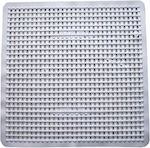 Chios Hellas Extra Shower Mat with Suction Cups White 54x54cm