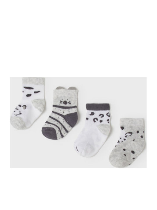 Mayoral Kids' Ankle Socks Ecofriends Gray 4 Pairs