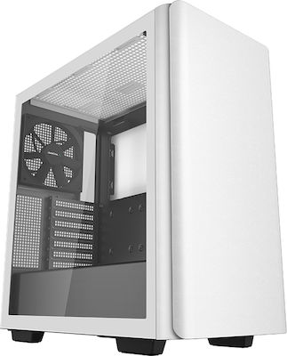 Deepcool CK500 Midi Tower Computer Case with Window Panel White