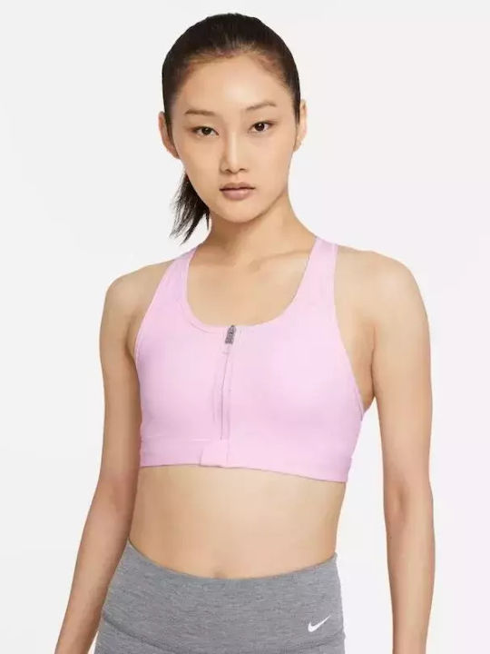 Nike Swoosh Γυναικείο Αθλητικό Μπουστάκι Ροζ