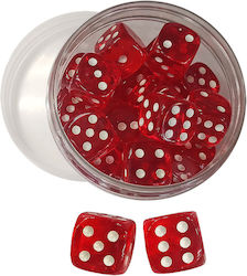 RED TRANSPARENT DICE (1 PCS)