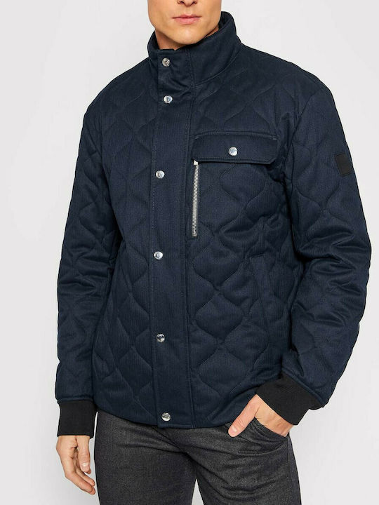 Hugo Boss Men's Winter Puffer Jacket Navy Blue