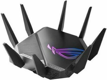 Asus ROG Rapture GT-AXE11000 Drahtlos Router Wi-Fi 6 mit 4 Anschlüssen Gigabit Ethernet
