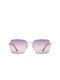 Follina Sunglasses with Griggio Purple Transparent Metal Frame and Purple Lens 01-6881-5