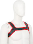 Naughty Toys Neoprene Harness Black / Red