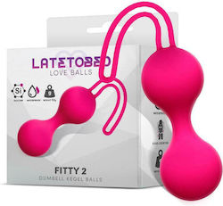 LateToBed Love Balls Fitty 2 Вагинални топки 52gr Rose Red