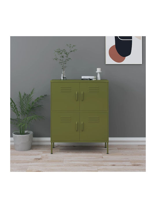 Kabinett Büro Λαδί 80x35x101.5cm