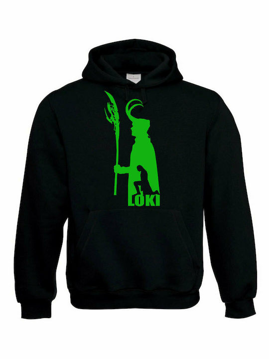 Loki Figure Kapuzenpulli Schwarz