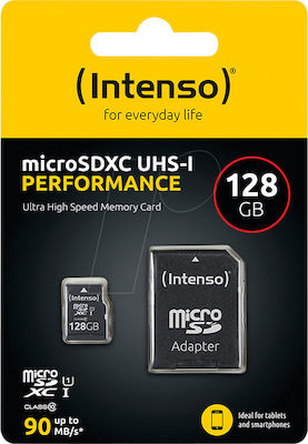 Intenso Class Performance microSDXC 128GB Clasa 10 U1 UHS-I cu adaptor