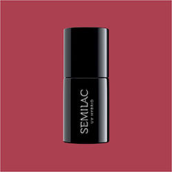 Semilac Semi-Permanent Nail Polish Rusty Red 400 7ml