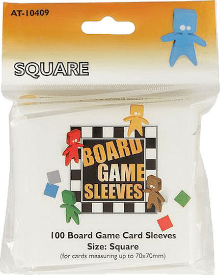 Arcane Tinmen Board Games Square 69x69mm Card Sleeves Square Size 100τμχ Clear