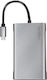 LogiLink USB-C Docking Station with HDMI/DisplayPort 4K PD Ethernet Silver (UA0382)