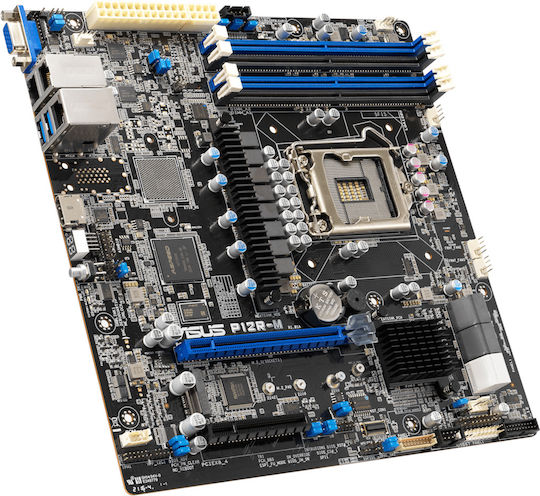 Asus P12R-M Motherboard Micro ATX με Intel 1200 Socket 90SB09X0-M1UAY0