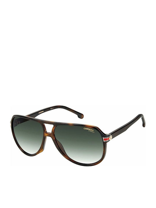 Carrera Unisex Sunglasses With Brown Tartaruga Horn-Rimmed Frame And Grey Gradient Lens 1045/S 0869K
