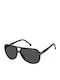 Carrera Unisex Sunglasses With Black Horn-Rimmed Frame And Grey Lens 1045/S 807IR