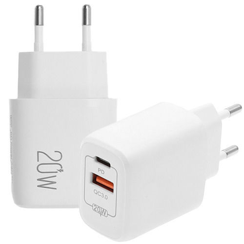 Lamtech Φορτιστής Χωρίς Καλώδιο με Θύρα USB-A και Θύρα USB-C 20W Power Delivery / Quick Charge 3.0 Λευκός (LAM023527)