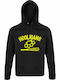 Hoodie Unisex, Organic " HOOLIGANS ", Black