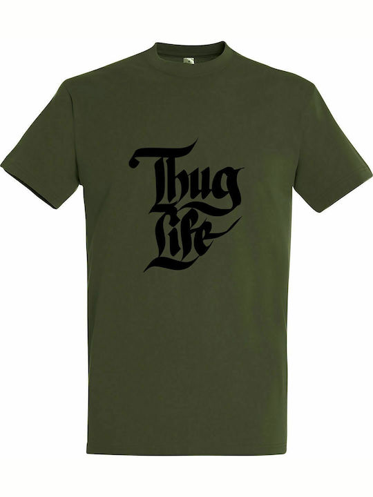 T-shirt Unisex " Thug Life, Wu Tang Clan ", Army