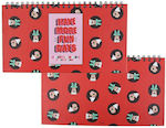 Weekly Planner Red Spiral 16.7x35cm