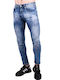 Men's Bleached Denim Trousers Blue Jean