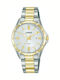 Lorus Womens Watch 32mm Battery With Stainless Steel Bracelet Silver Gold