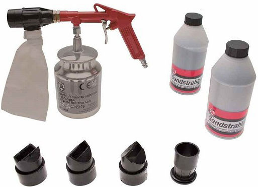 BGS Technic BGS-3650 Πιστόλι Αμμοβολής Αέρος με Δοχείο & Αξεσουάρ