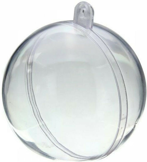 Set Of 5 Large Transparent Plastic Ball Ornaments 10cm Set Of 5 Large Transparent Plastic Ball Ornaments 10cm