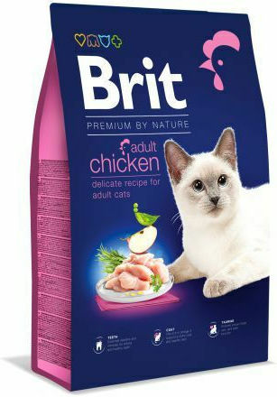 Brit Premium By Nature Adult Dry Food for Adult Cats with Chicken 0.3kg