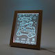World of Wood LED Kinder Dekorative Lampe Zug Transparent 17x21cm