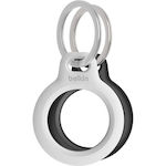 Belkin Key Ring Θήκη Μπρελόκ Σιλικόνης για AirTag Black / White