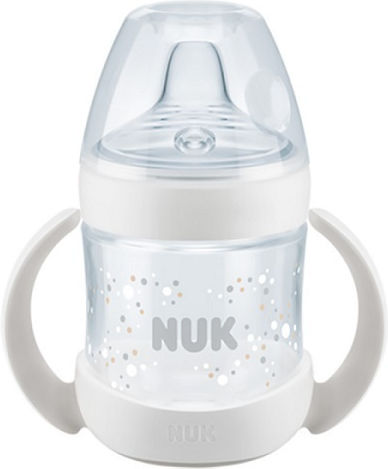 Nuk First Choice Nature Sense Educational Sippy Cup Plastic with Handles White for 6m+m+ 150ml