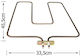 92035024010 Element De Încălzire De Jos De Schimb Pentru Cuptor Universal 45.5x33.5cm