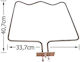 262900002 Bottom Replacement Heating Element Oven Compatible with Whirlpool / Beko 40.7x33.7cm