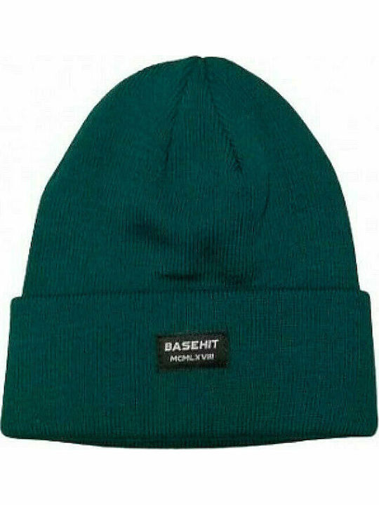 212.BU03.18 Beanie Men's Knitted Beanie in Green Color
