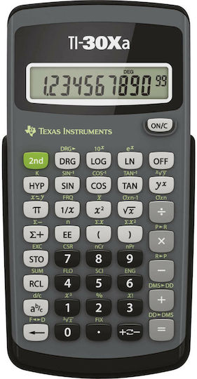 Texas Instruments TI30XA Αριθμομηχανή Επιστημονική 10 Ψηφίων σε Γκρι Χρώμα