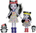 Mattel Enchantimals Sage Skunk, Caper Sabella Skunk & Stiper για 4+ Ετών